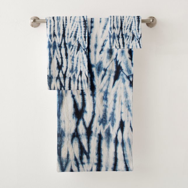 Shibori Bath Towel Set (Insitu)