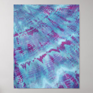 Shibori Blue Bohemian Poster