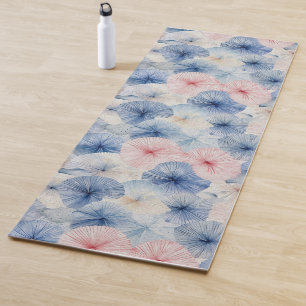 Shibori Blue Tie Dye Japan Traditional Pattern 10 Yoga Mat
