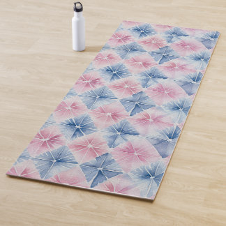 Shibori Blue Tie Dye Japan Traditional Pattern 14 Yoga Mat