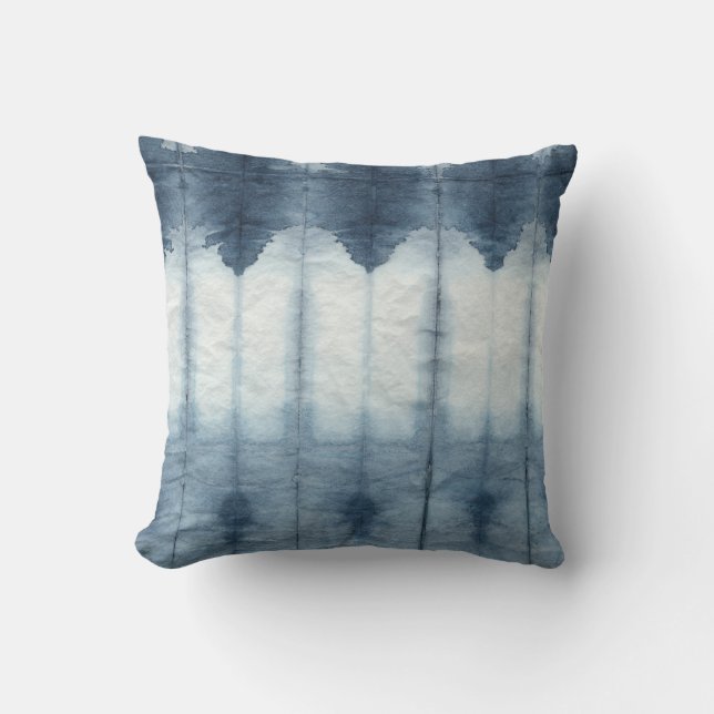 Shibori Indigio Print Cushion (Front)