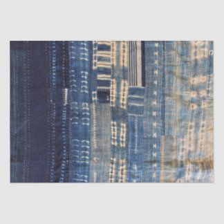 Shibori Indigo Mudcloth Quilt Tissue Paper