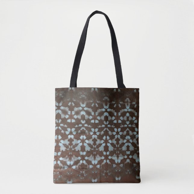 Shibori Print Pattern Tote Bag (Front)