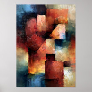 Shibui Terracotta Assembly Japanese Inspired Art Poster