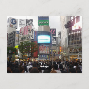 shibuya crossing postcard