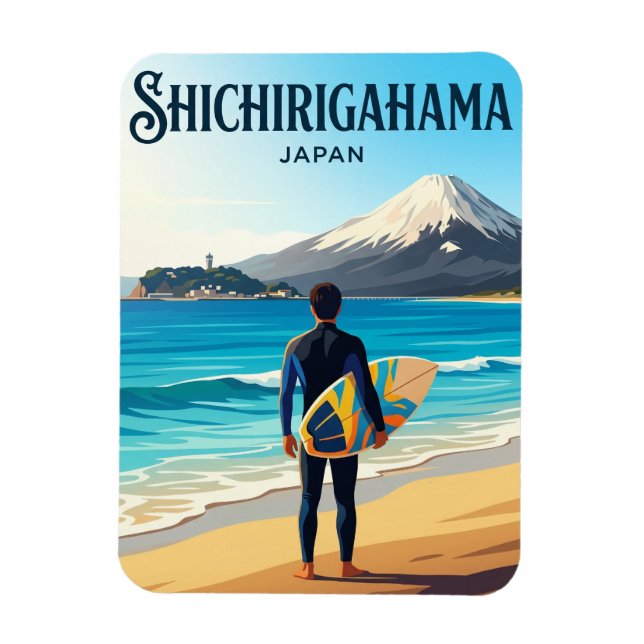 Shichirigahama Japan Magnet (Vertical)