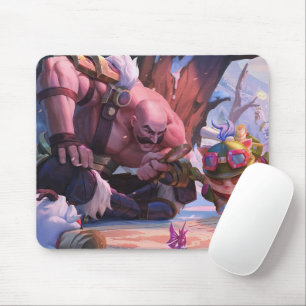 Shield Bearer Gaming Mousepad   Warrior themed Pad