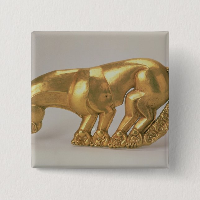 Shield emblem in the form of a panther 15 cm square badge (Front)
