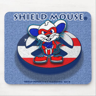 SHIELD MOUSE Patriotic Peace (Blue Jean) Mouse Pad