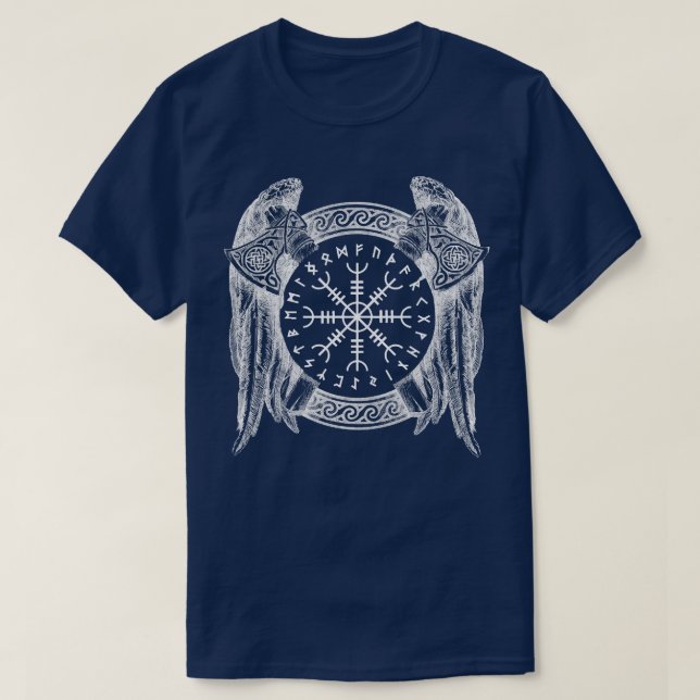 Shield Nordic Viking T-Shirt (Design Front)