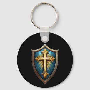 Shield of Faith Christian Believer Keychain