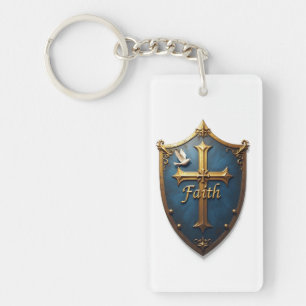 Shield of Faith Key Ring