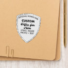 SHIELD PATCH with NAME ROCKER Custom Gifts for Him