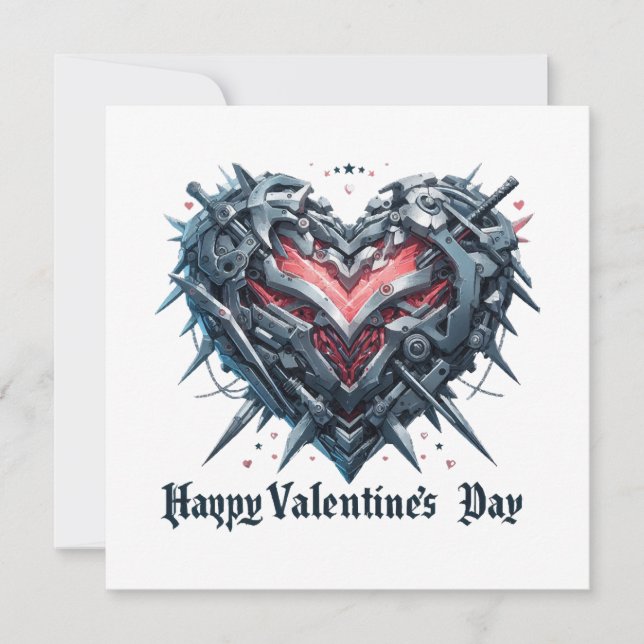 Shielded and caged valentines day heart (Front)