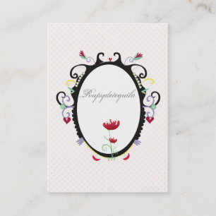 Shields heraldic coat of arms pink business card