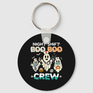 Shift Boo Boo Crew Nurse Ghost Halloween Nurses Rn Key Ring