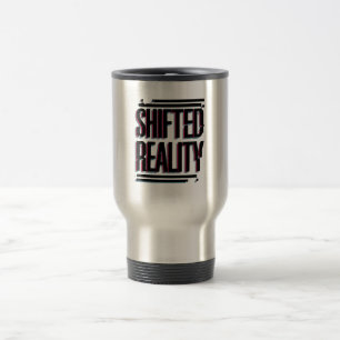 Shifted Reality - Glitch in the Timeline Travel Mug
