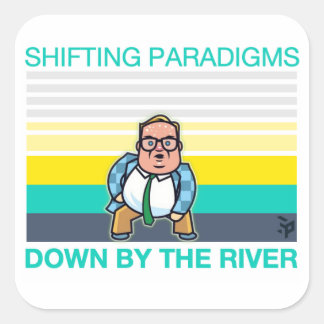 SHIFTING PARADIGMS SQUARE STICKER
