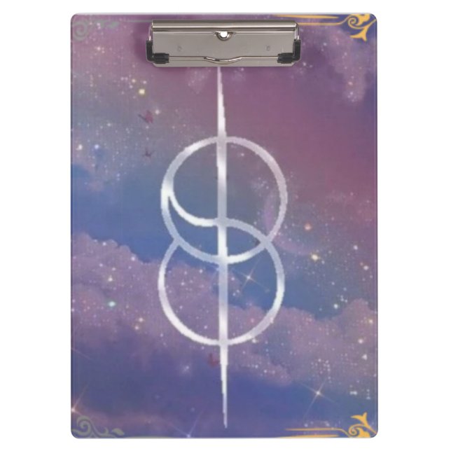 shifting symbol in the clouds  clipboard (Front)