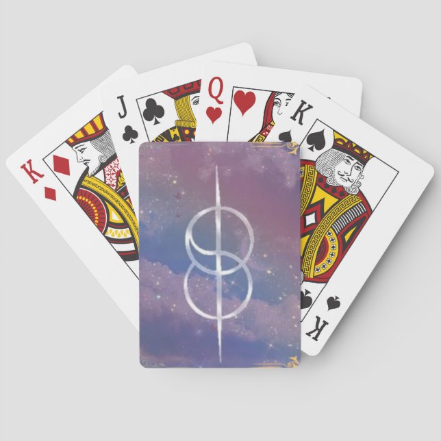 shifting symbol in the clouds  playing cards (Back)