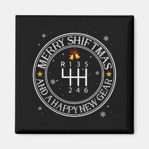 Shiftmas Car Guy Funny Mechanic Christmas Auto Man Magnet