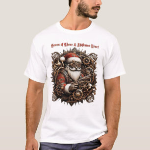 Shiftmas Gears: Victorian Cheer in Steampunk Style T-Shirt