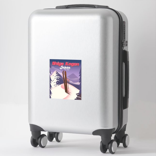 shiga kogen japan ski poster (Suitcase)