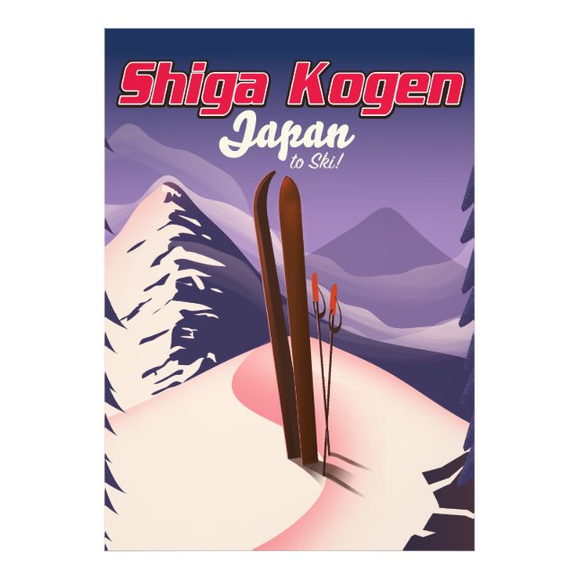 shiga kogen japan ski poster (Front)
