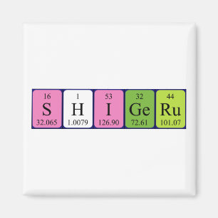 Shigeru periodic table name magnet