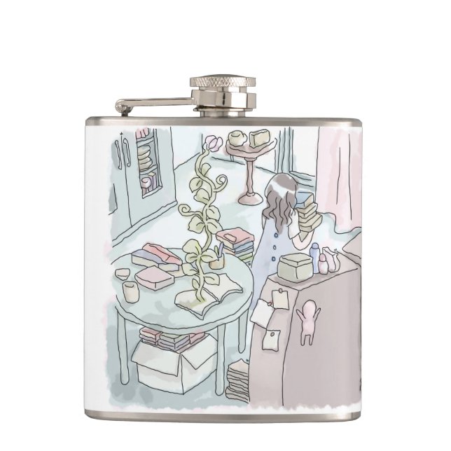 Shigi Sammu Hip Flask (Front)