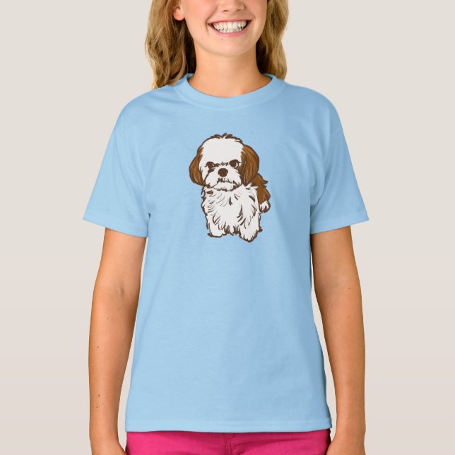  shih tsz dog T-Shirt (Front)