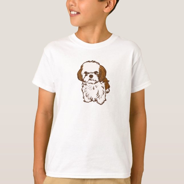 shih tsz dog T-Shirt (Front)