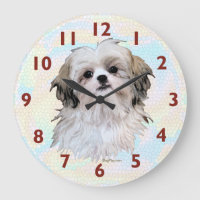 Shih Tzu Art Clock
