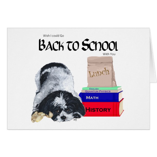 Shih Tzu Back to School (Front Horizontal)