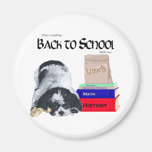Shih Tzu Back to School Magnet