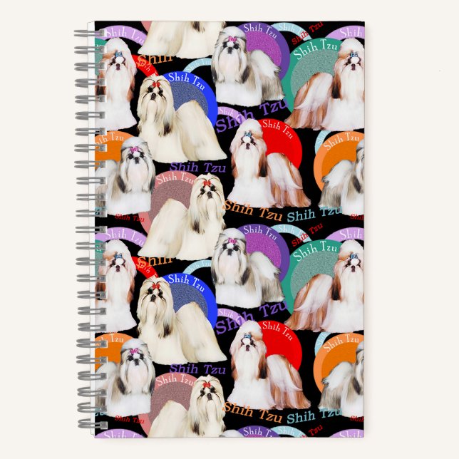 Shih Tzu Beauties Spiral Notebook (Front)