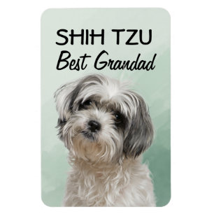 Shih Tzu Best Grandad Magnet