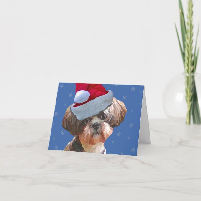 Shih Tzu "Betsy" Christmas Card (Front)