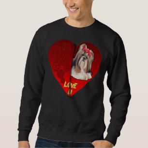 Shih Tzu Big Red Heart Sweatshirt