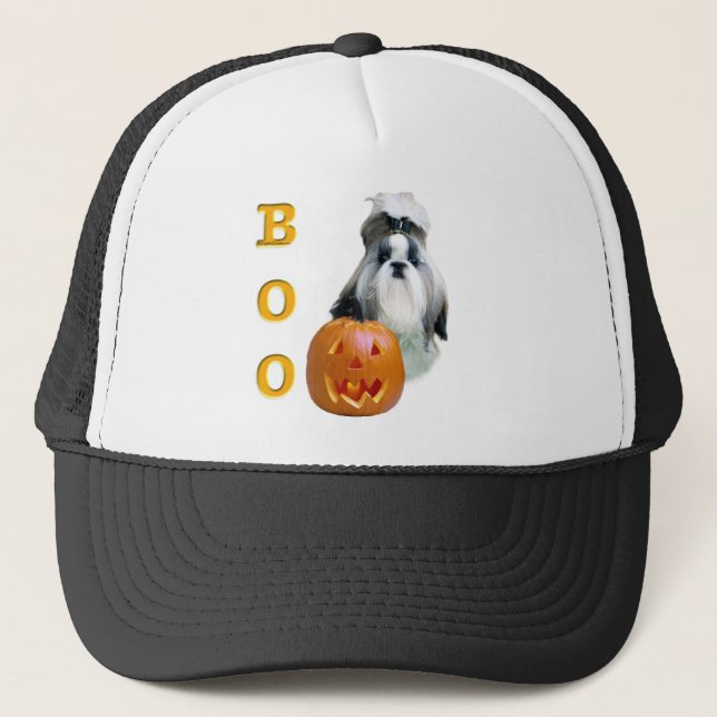 Shih Tzu Boo Trucker Hat (Front)