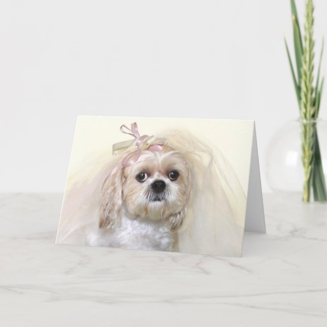 Shih Tzu Bride Card (Front)