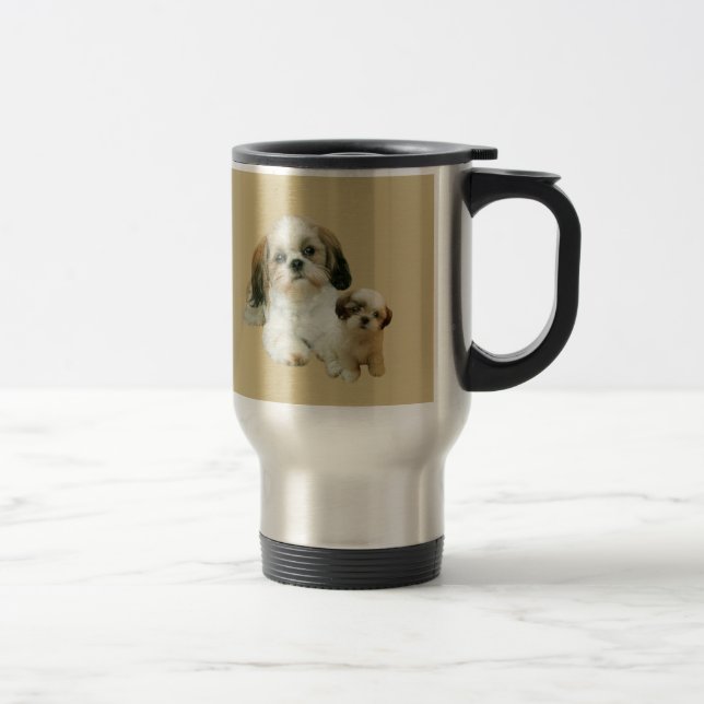 Shih Tzu Buddies Travel Mug (Right)