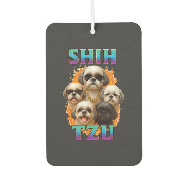 Shih Tzu  Car Air Freshener (Front)