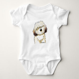 Shih Tzu Caricature Baby Bodysuit