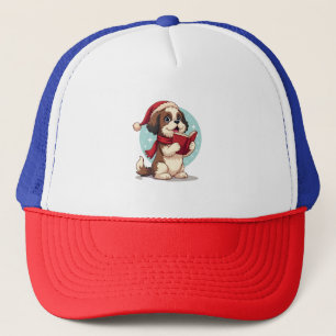 Shih Tzu Carol Singer Trucker Hat