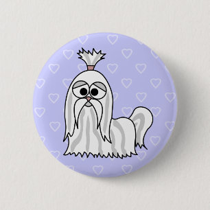 Shih Tzu Cartoon 6 Cm Round Badge