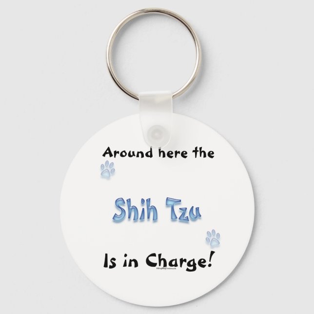 Shih Tzu Charge Keychain (Front)