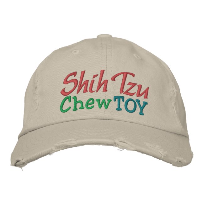 Shih Tzu Chew Toy Cap by SRF (Front)