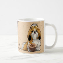 Shih Tzu Chocolate Mug – Cute Dog & Hot Cocoa 