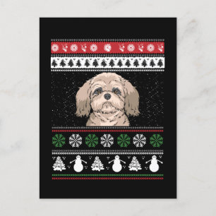 Shih Tzu Christmas  Postcard